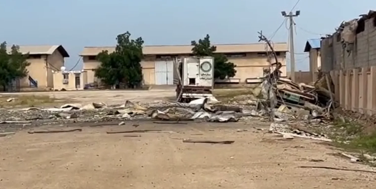 حمله هوایی به انبار امدادی هلال‌احمر در بوشهر + فیلم