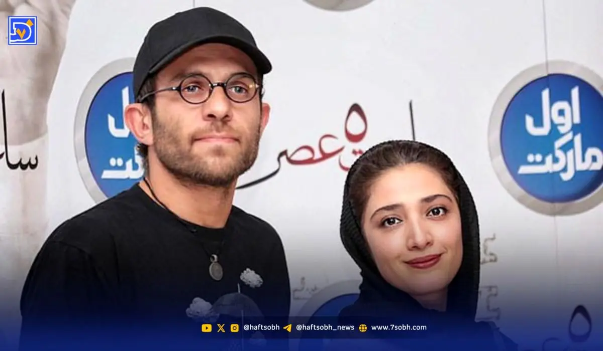 قاب عاشقانه و صمیمی مینا ساداتی و همسرش بابک حمیدیان در آغوش هم