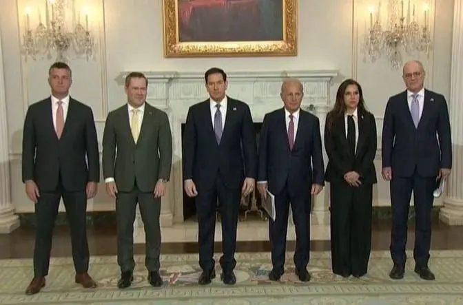 اولین ویدئو منتشر شده از مذاکرات مستقیم لبنان و رژیم صهیونیستی