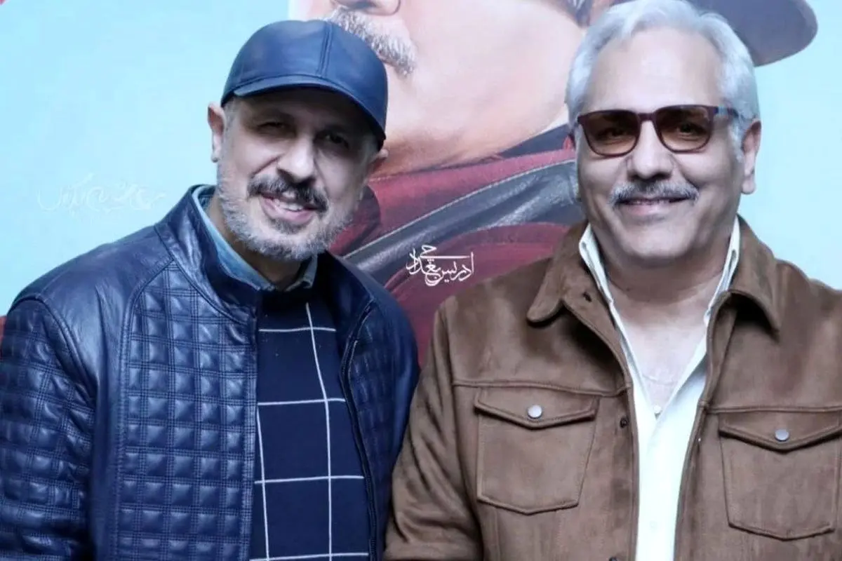 مهران مدیری و جواد رضویان در پشت صحنه سریال شیش ماهه