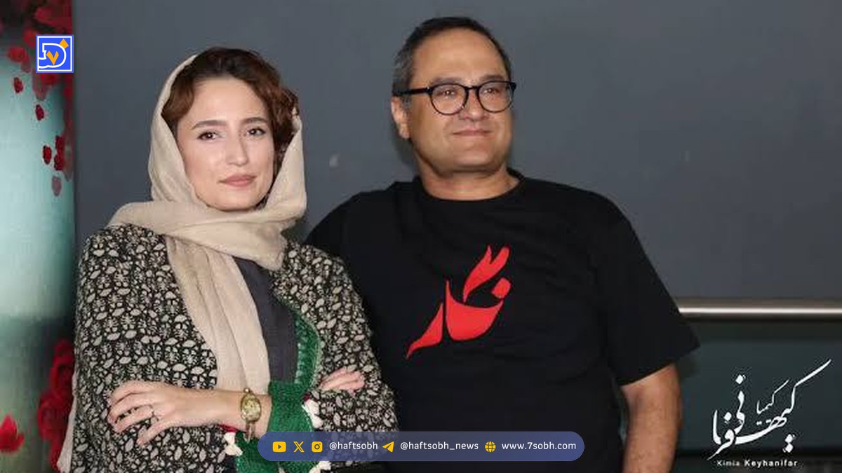 قاب خانوادگی جذاب از رامبد جـوان با نگار جواهریان و فرزندش نوردخت/ دختر کپی پیست پدر!