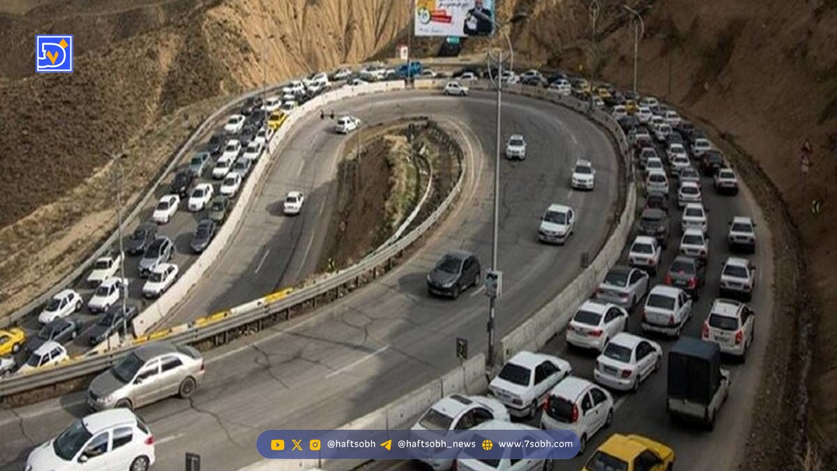 ترافیک پرحجم و سنگین در محور هراز به سمت شمال+ ویدیو