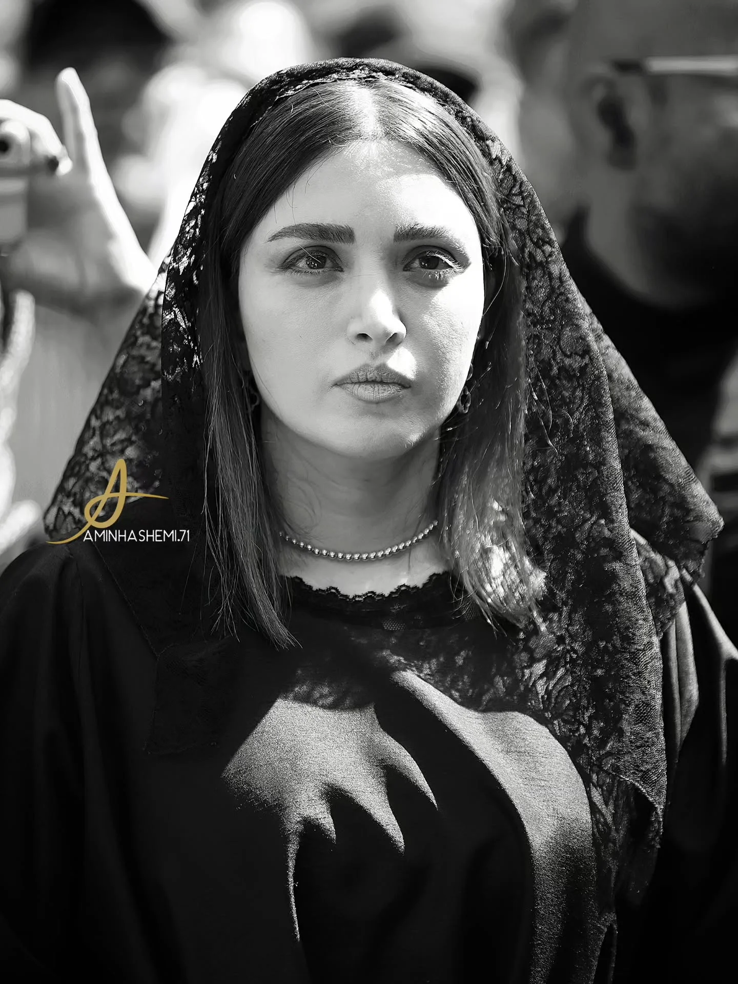 بهنوش طباطبایی در مراسم اکبر عبدی