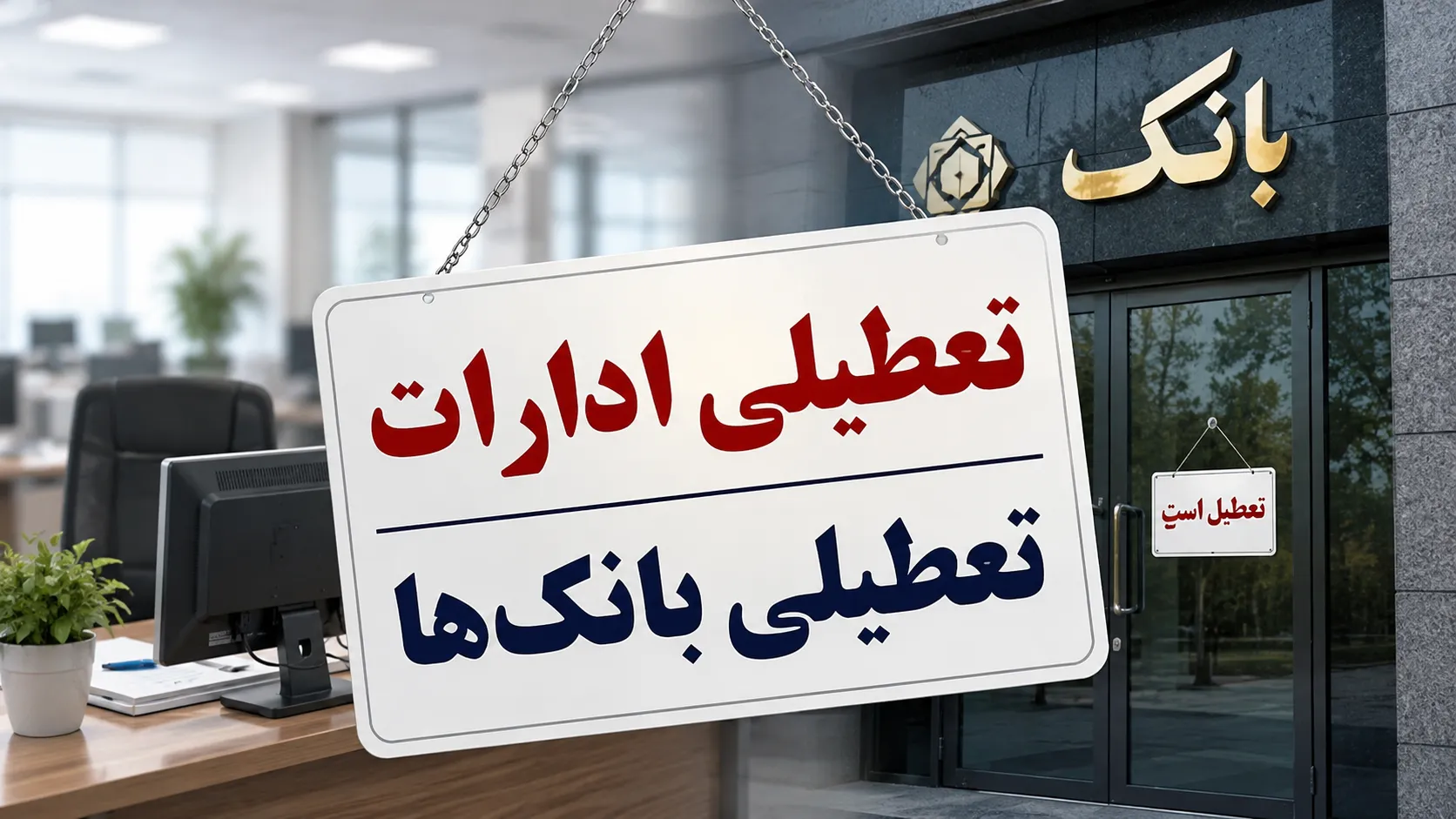 فوری/ ادارات و بانکها فردا دوشنبه ۲۹ تیر ۱۴۰۵ تعطیل شدند + اسامی استانها