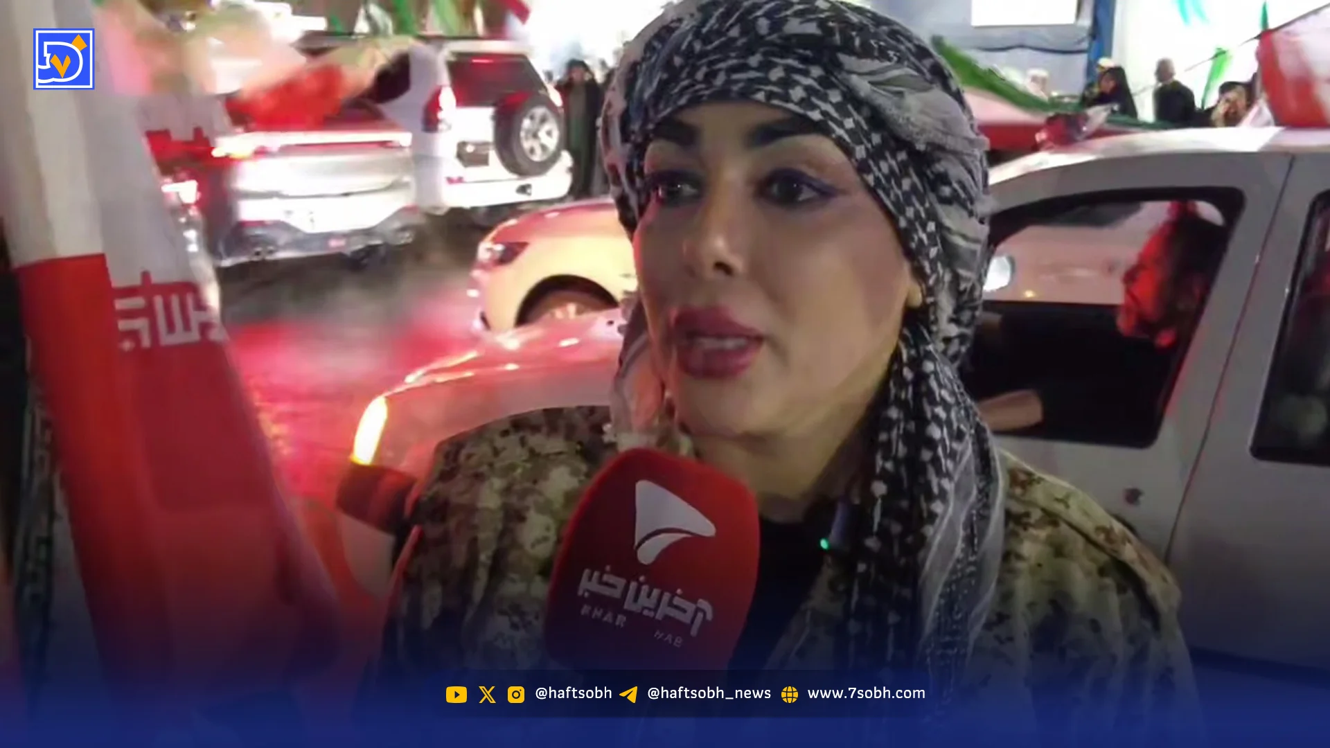 این زن خاص‌ در تجمع شبانه ‌میدان شریعتی مشهد