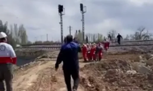 فوری / حمله هوایی به ریل راه آهن در کرج