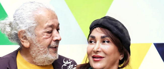 قاب عاشقانه رضا فیاضی و همسرش