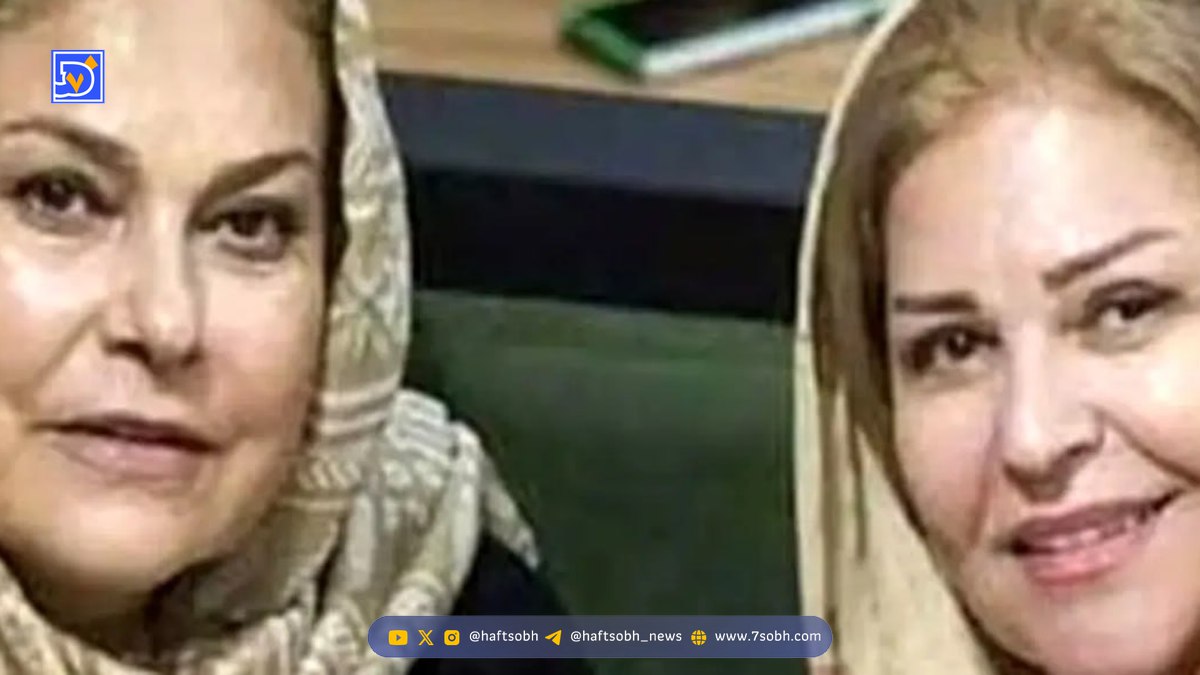 عکس/عکس یادگاری «مهرانه مهین ترابی» و «ایرج قادری» در پشت صحنه یک فیلم