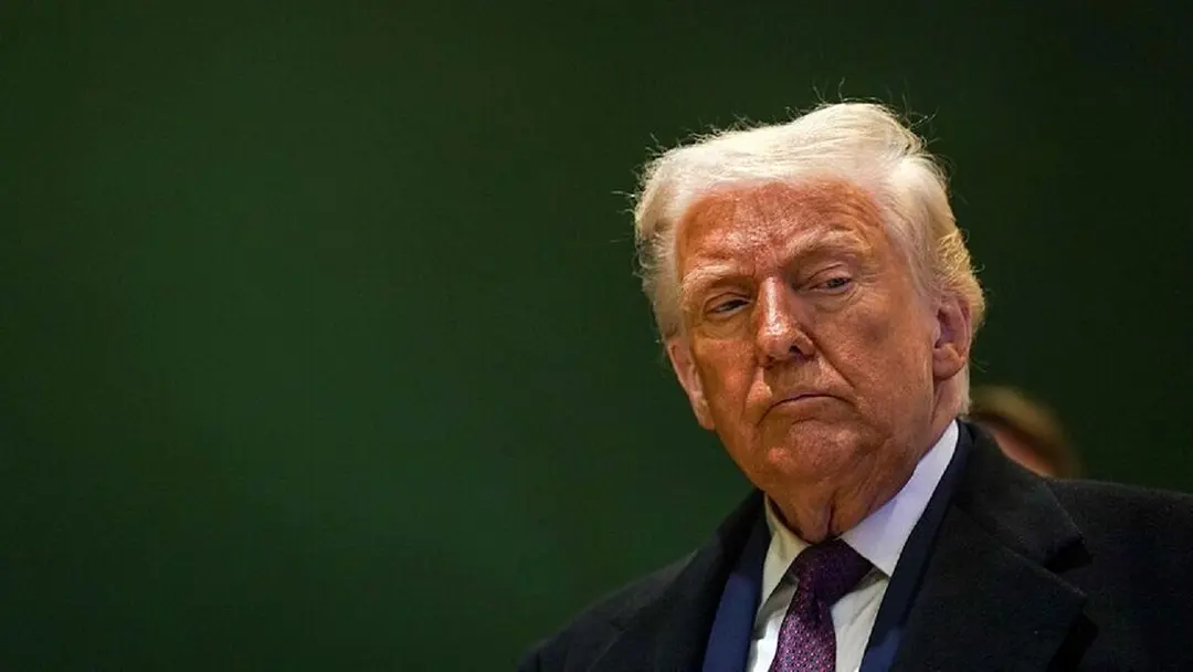 ویدیویی عجیب از چهره ترامپ قبل و بعد از حمله به ایران!