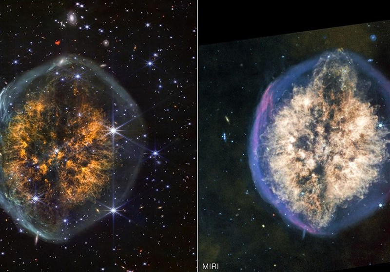 پرتره مرگ یک ستاره در قالب مغز انسان؛ هنرنمایی بینظیر تلسکوپ جیمز وب