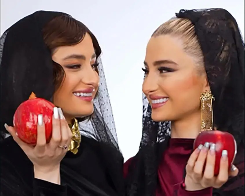 میکاپ و استایل یلدایی سارا و نیکای پایتخت (ویدیو)