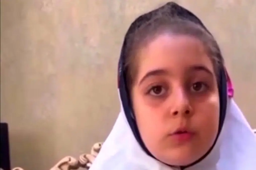 فیلم تلخ از آنیتا 8 ساله قبل از شهادت با اصابت گلگوله در اغتشاشات اخیر