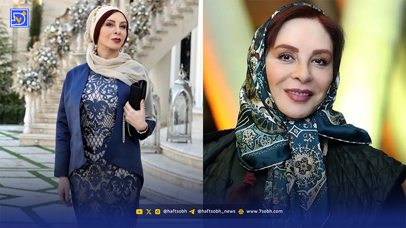 قاب | استایل سنتی افسانه بایگان در کنار شاعر برجسته