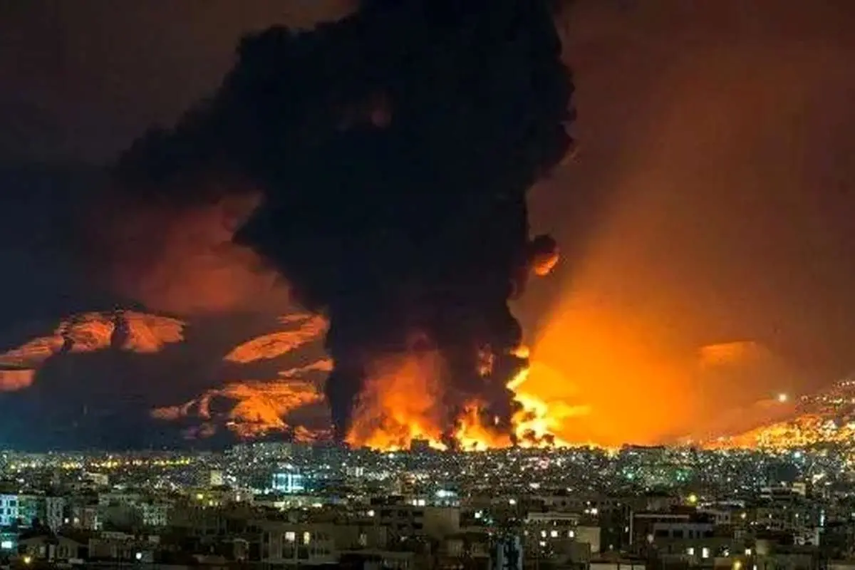 حمله ساعاتی پیش آمریکا و اسرائیل به شمال تهران + فیلم