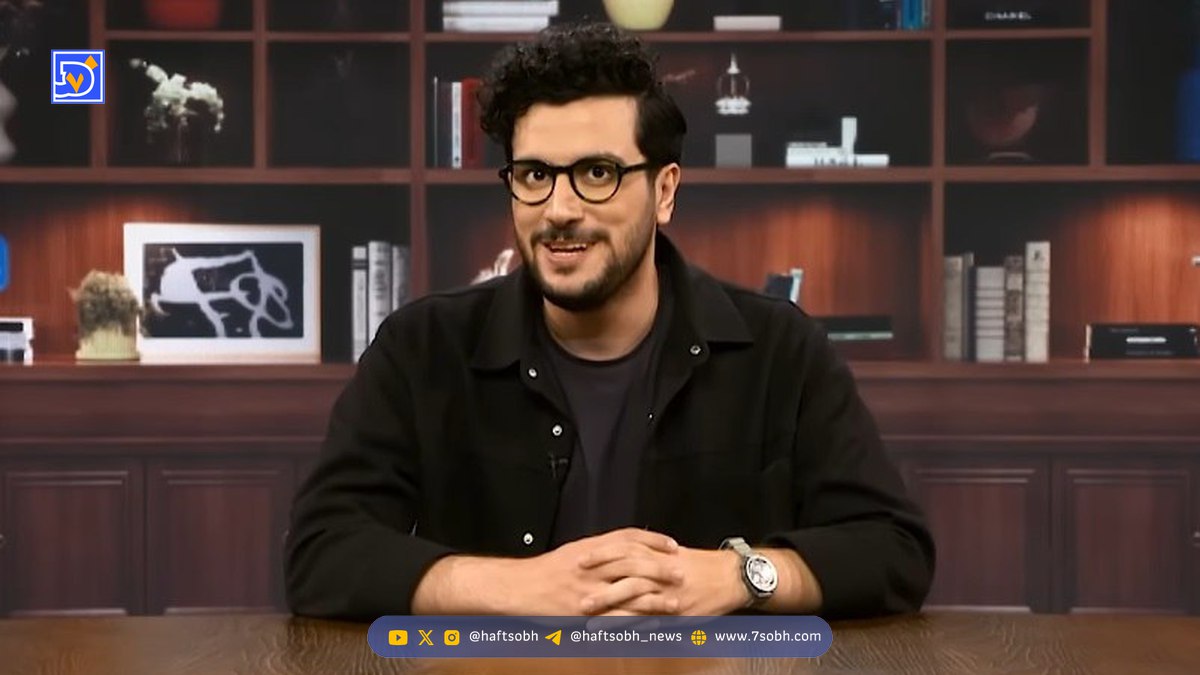 شوخی بامزه امیرحسین قیاسی با همسرش در جشن حافظ + فیلم