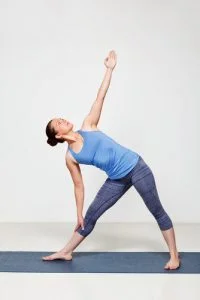 Triangle yoga pose for beginners
