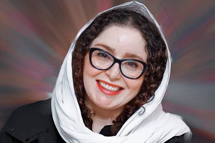 «بهرام رادان» در حال دادن گل به «ژاله صامتی» 21 سال قبل