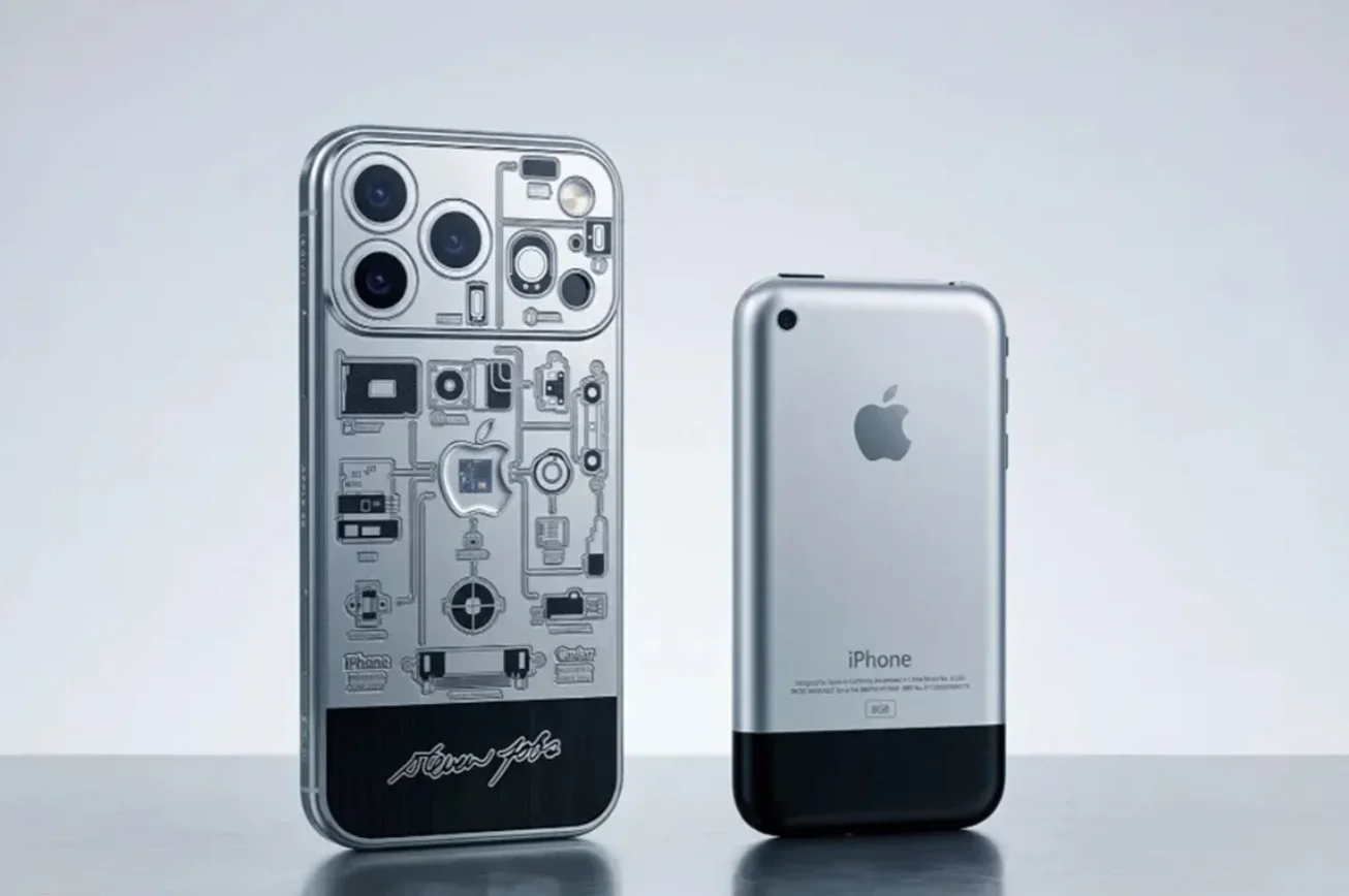 خاص‌ترین مدل آیفون ۱۷ پرو مکس با «قطعه‌ای از اولین گوشی تاریخ اپل» رونمایی شد