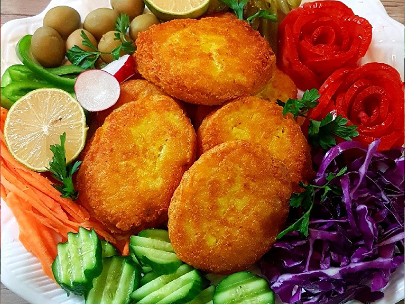 طرز تهیه کوکو سیب زمینی پخته ساده و خوشمزه فقط در نیم ساعت